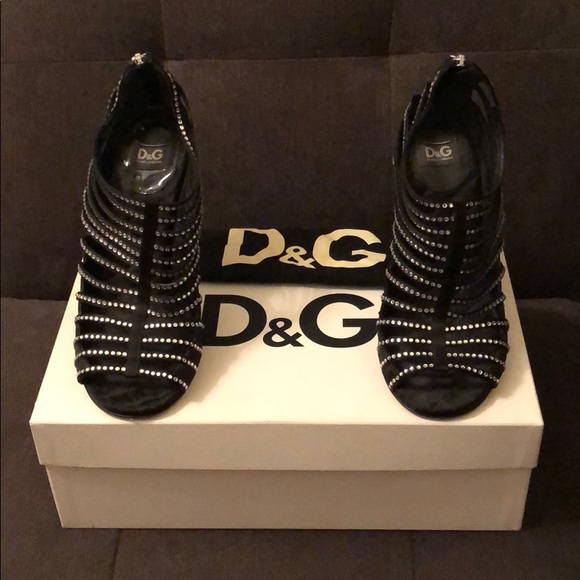 D&G Crystal Caged Heels